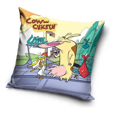 Polštářek Cow nad Chicken Záškoláci