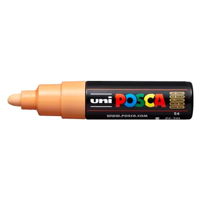 Posca akrylový popisovač PC-7M, 4,5 - 5,5 mm, světle oranžová (s kulatým silným hrotem)