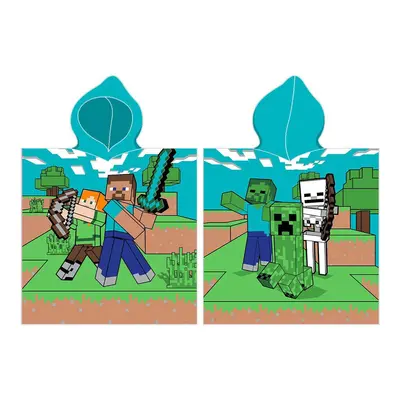 Dětské pončo Minecraft Time to Mine