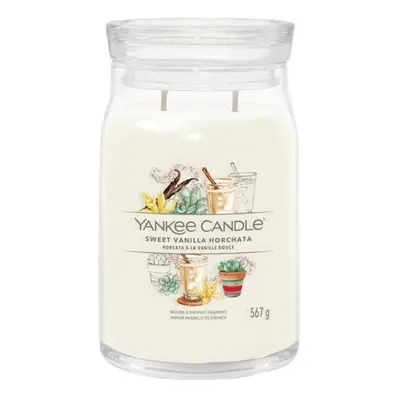 YANKEE CANDLE Sweet Vanilla Horchata svíčka 567g / 2 knoty (Signature velký)