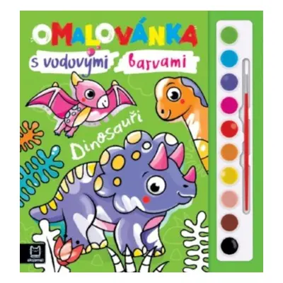 Omalovánka s vodovými barvami Dinosauři - Anna Podgórska