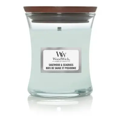 WoodWick Sagewood & Seagrass svíčka 85g