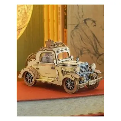 NiXiM Dřevěné 3D puzzle/Retro auto