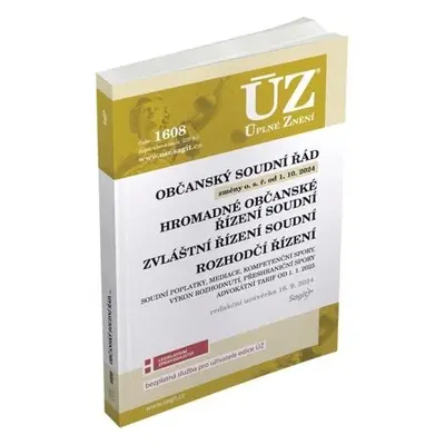 ÚZ 1608 Občanský soudní řád, Zvláštní řízení soudní, Rozhodčí řízení, Soudní poplatky, Mediace