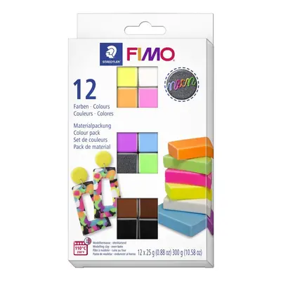 FIMO sada 12 barev x 25 g - Efekt Neon