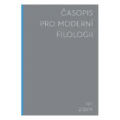 Časopis pro moderní filologii 2019/2