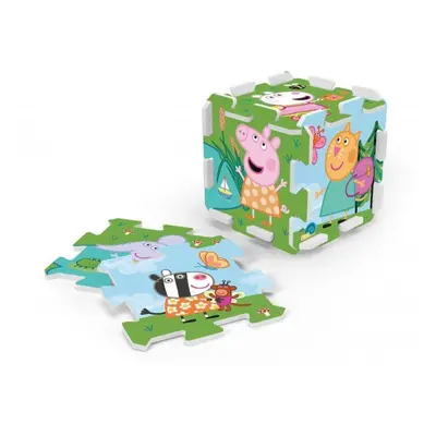 Pěnové puzzle Prasátko Peppa/Peppa Pig 32x32x1cm 8ks ve fólii 0m+