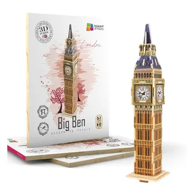 NiXiM Dřevěné 3D puzzle - Big Ben