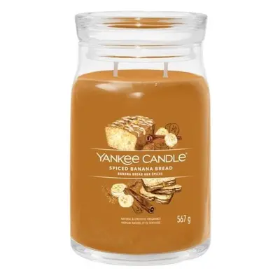 YANKEE CANDLE Spiced Banana Bread svíčka 567g / 2 knoty (Signature velký)