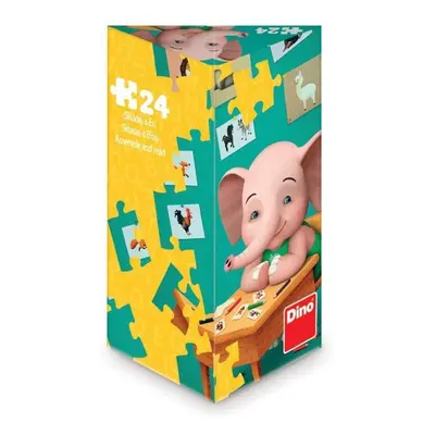 Puzzle triangl Sloník Mio 24 dílků