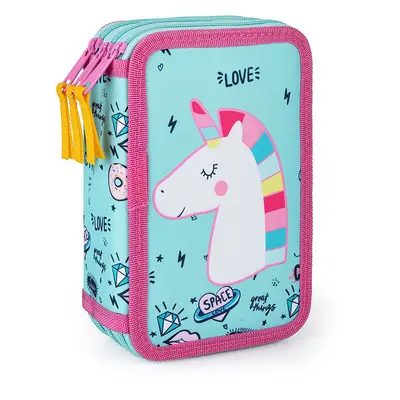 Oxybag Penál 3 patrový - Unicorn Iconic