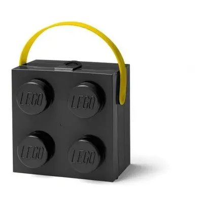 LEGO box s rukojetí - černá