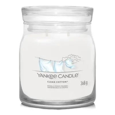 YANKEE CANDLE Clean Cotton svíčka 368g / 2 knoty (Signature střední)