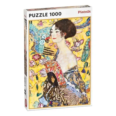 Piatnik Puzzle Klimt - Dáma s vějířem 1000 dílků