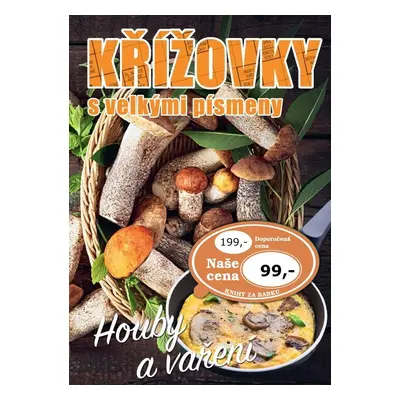 Křížovky s velkými písmeny Houby a vaření