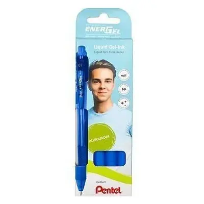 Pero gelové Pentel EnerGel BL107 - modré 0,7mm / 4 ks