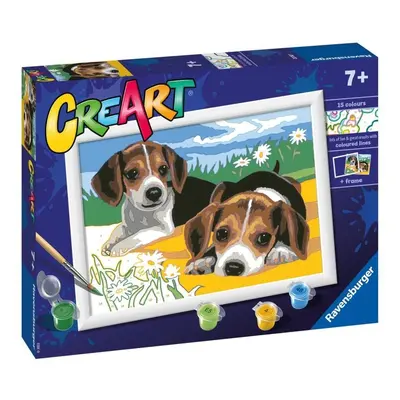 Ravensburger CreArt - Štěňata Jack Russella