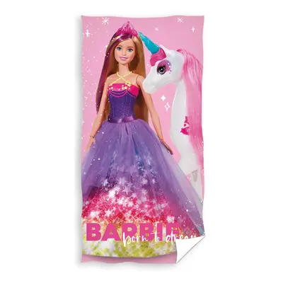 Dětská osuška Barbie a Jednorožec