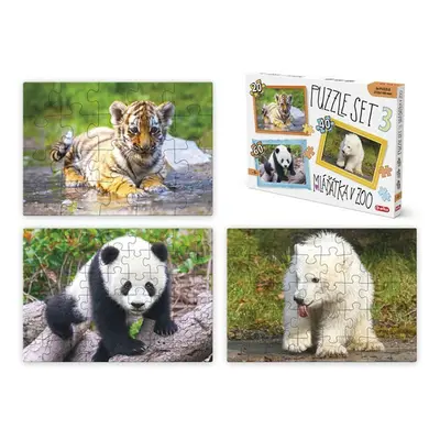 Puzzle SET 3 - Mláďátka v ZOO