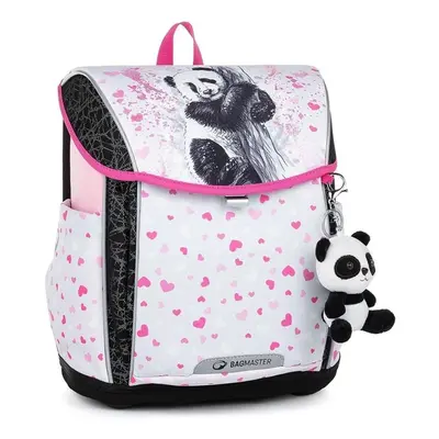 Bagmaster Školní Aktovka Prim 23 B White/Pink