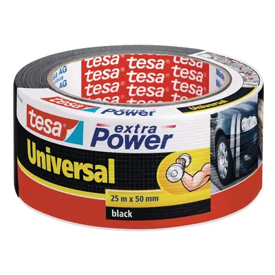 tesa opravná páska Extra Power Universal, 25 m x 50 mm, textilní, silně lepicí, černá