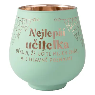 Zrcadlový svícen - Nejlepší učitelka - Albi