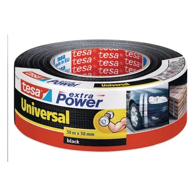 tesa opravná páska Extra Power Universal, 50 m x 50 mm, textilní, silně lepicí, černá