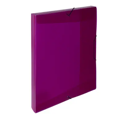 Krabice PP s gumou A4 Opaline magenta