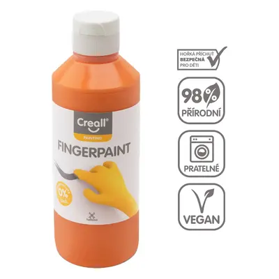 Creall prstová barva HAPPY INGREDIENTS, 250 ml, oranžová