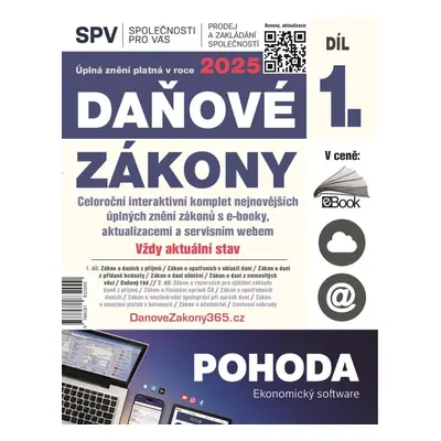 Daňové zákony 2025 (Díl 1.)