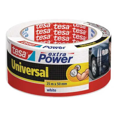 tesa opravná páska Extra Power Universal, 25 m x 50 mm, textilní, silně lepicí, bílá