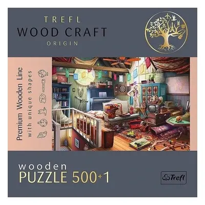 Trefl Wood Craft Origin Puzzle Poklady na půdě 501 dílků