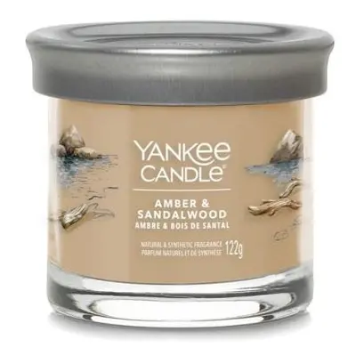 YANKEE CANDLE Amber & Sandalwood svíčka 121g (Signature tumbler malý )