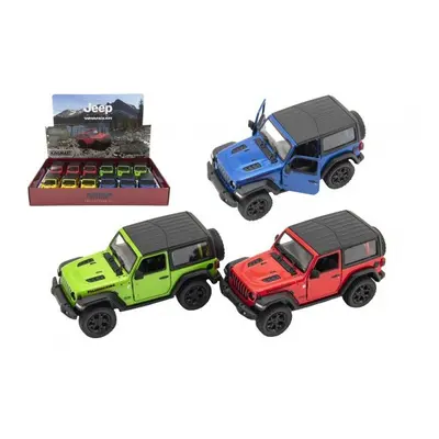 Auto Kinsmart Jeep Wrangler 2018 pevná střecha 12,5cm kov/plast