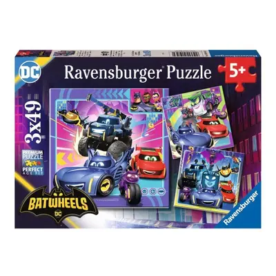 Puzzle Batwheels 3x49 dílků