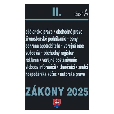 Zákony II A/2025 - Obchodné a občianske právo