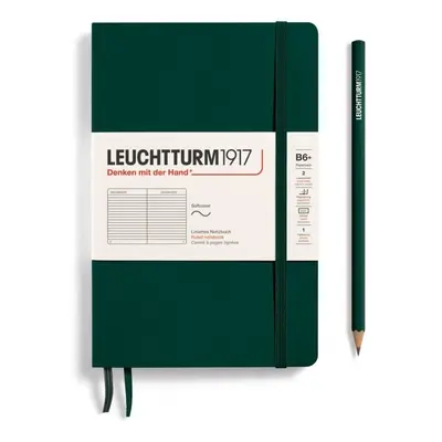 Leuchtturm1917 Zápisník Forest Green Softcover B6+ linkovaný