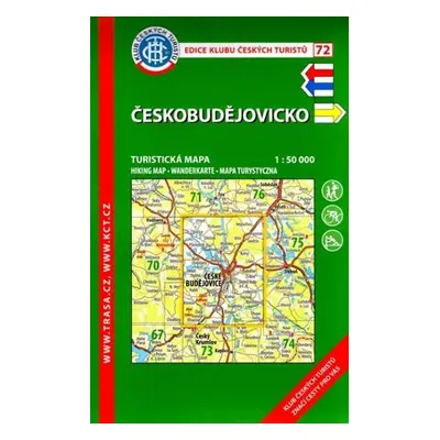 Českobudějovicko /KČT 72 1:50T Turistická mapa