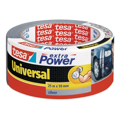 tesa opravná páska Extra Power Universal, 25 m x 50 mm, textilní, silně lepicí, stříbrná