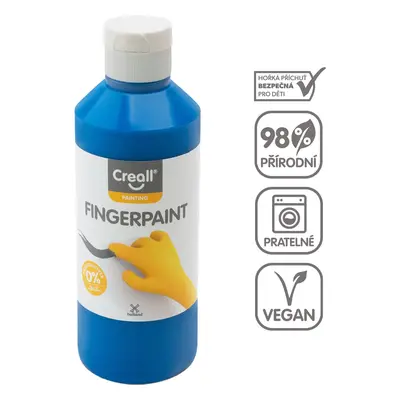 Creall prstová barva HAPPY INGREDIENTS, 250 ml, modrá