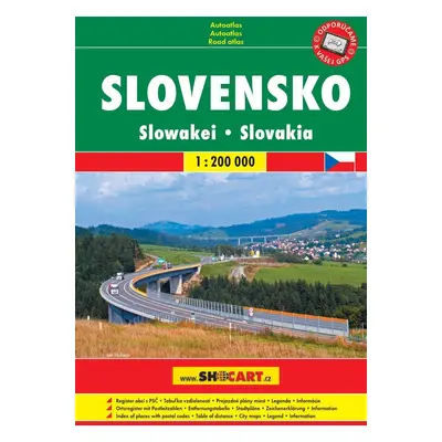 Slovensko 1:200 000 / autoatlas (A5, spirála)