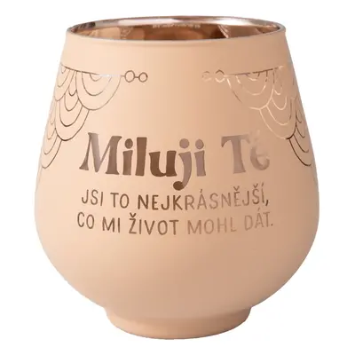 Zrcadlový svícen - Miluji Tě - Albi