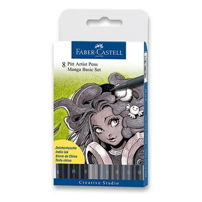 Faber - Castell Popisovač Pitt Artist Pen Manga 8 ks