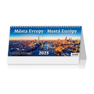 Kalendář stolní 2025 - Města Evropy / Mestá Európy