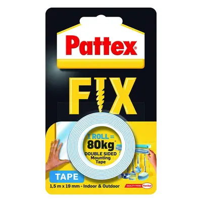 Henkel Pattex - Fix oboustranná páska, nosnost 80 kg, 1,5 m x 19 mm