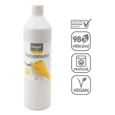 Creall prstová barva HAPPY INGREDIENTS, 750 ml, bílá