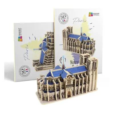 NiXiM Dřevěné 3D puzzle - Katedrála Notre Dame