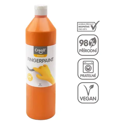 Creall prstová barva, 750 ml, oranžová