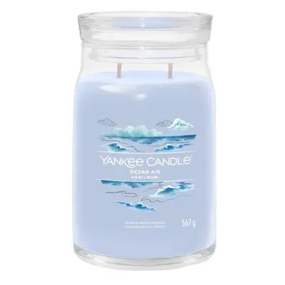 YANKEE CANDLE Ocean Air svíčka 567g / 2 knoty (Signature velký)