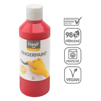 Creall prstová barva HAPPY INGREDIENTS, 250 ml, červená